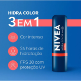 NIVEA Hidratante Labial Hidra Color Coral 4,8g