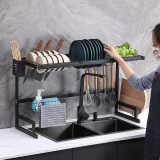 65CM Escorredor de Louça Suspenso Cozinha Kitchen Rack Aço Inox