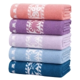 Kit 5pçs Toalha de Banho Bela e Confortável 70×1,40cm 100% Algodão 400 g/m² Direto de Fábrica