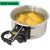Fritadeira Elétrica de pastel Tacho 5 Litros Redonda Inox 110v e 220v Fritura batata Pastelaria