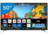 Smart TV LED 50” AOC 4K/Ultra HD LE50U7970S – Conversor Digital Wi-Fi 4 HDMI 2 USB