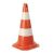 Cone De Sinalização 50cm Branco/Laranja – PLASTCOR