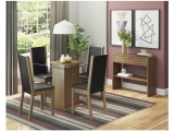 Conjunto de Mesa com 4 Cadeiras Estofadas – Madesa Aline