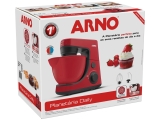 Batedeira Planetária Arno Vermelha 600W Daily – 8 Velocidades