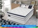 Cama Box Casal (Box + Colchão) Gazin de Mola – 59cm de Altura Diamond Blue