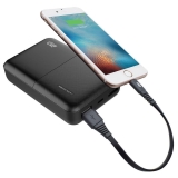 Carregador Portátil I2GO 10000mAh e 2 Saídas USB – Preto