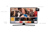 Smart TV LED 40” Samsung 4K/Ultra HD 40MU6100 – Tizen Conversor Digital Wi-Fi 3 HDMI 2 USB 40″