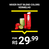 Mixer Cadence Fast Blend Colors 2 Velocidades Vermelho – 170W
