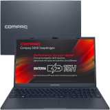 Notebook Compaq Presario 5112 Snapdragon™ 7C 4GB 128GB UFS 15,6”, 15H de Bateria, Windows 11, Azul Escuro – 2 ANOS DE GARANTIA DE FÁBRICA