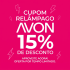Cupom de 15% em suas compras na Natura