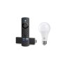 Combo Fire TV Stick 4K com Controle Remoto por Voz e Smart Lampada RGB
