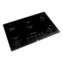 Cooktop a Gás 5 Bocas Brastemp Ative! com Acendimento Superautomático, Grades Piatina e Mesa em Vidro Temperado Preto Bivolt