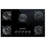 Cooktop 5 bocas Brastemp com grades piatina e acendimento automático – BIVOLT