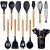 Jogo 12 Colheres De Silicone Cabo Madeira Utensílios Cozinha Top – HOME/KITCHEN