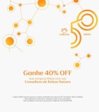 Ganhe 40% OFF na Natura utilizando o cupom