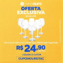 Kit 6 Taças Vidro Para Vinho/ Água 385Ml Nadir Figueiredo