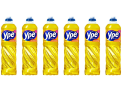 Detergente Lava Louças Ypê Com 6 Unidades Neutro 500ml