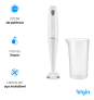 Mixer De Mão Portátil Branco 200w Com Copo 700ml MIX1002 Elgin 220V