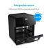 Torneira Gourmet Flexível para Cozinha de Bancada 2 Jatos Preta em ABS – Aromatec