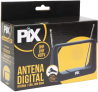 PIX ANTENA INTERNA UHF/VHF HDTV DIGITAL – PLUG 90 GRAUS, Pix, 008-9504
