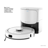 Robô Aspirador e Passa Pano KABUM! smart 900 – 5 Modos de Limpeza, Base 2 em 1, Mapeamento 3D – 127v – Branco – KBSF011