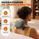 Massageador de Pescoço e Ombro 8 Pontos com Aquecimento | Alívio de Tensão e Relaxamento Profundo