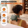 Massageador de Pescoço e Ombro 8 Pontos com Aquecimento | Alívio de Tensão e Relaxamento Profundo