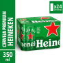 Cerveja Lager Heineken Lata 350ml – Pack com 24 Unidades