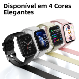 BETTDOW Relógio inteligente Tela cheia Rastreador de fitness sensível ao toque IP68 À prova d’água Suporta dados GPS