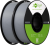 Creality Filamento Soleyin PLA 1,75 mm 2kg, Cinza e Cinza, precisão de ±0,02 mm, forte aderência, impressão em alta velocidade 300 mm/s, sem deformações, compatível com a maioria das impressoras FDM
