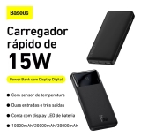 Baseus Powerbank 10000mah 15w Display Digital Carga Rápida