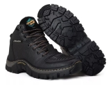 Bota Masculino Adventure Motoqueiro Couro Sola Costurada Leve