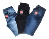 Kit 3 Calça Jeans Masculina Original Elastano Lycra