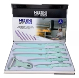 Kit De Facas E Descascador Profissional 6 Peças Premium