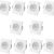 Kit Quadrado 10 Super LED Spot Light, 7W, 5W