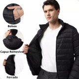 Blusa Bobojaco Puffer Masculino Inverno Forrada Impermeável