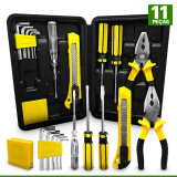 Kit de Ferramentas Com Maleta 11 Peças Alicate Chave Phillips Fenda – TITANIUM