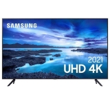 Smart TV Samsung Crystal UHD 4K 60″ Tela sem Limites, Visual Livre de Cabos, Alexa built in, Controle Único – 60AU7700