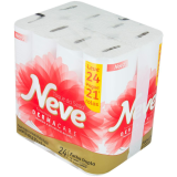 Papel Higiênico Neve Toque da Seda Dermacare Folha Dupla – 24 Rolos