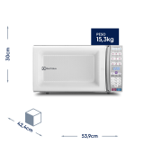 Micro-ondas de bancada Branco com Função Tira Odor e Manter Aquecido 34L (MEO44)