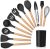 Kit 12 Utensílios de Cozinha Silicone Cabo de Madeira – Athlanta