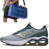 Tênis Mizuno Wave Frontier 14 + Mala GYM – 11 litros – Masculino