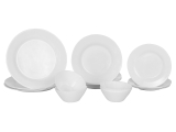 Aparelho de Jantar 16 Peças Duralex Vidro – Redondo Branco Opaline