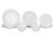 Aparelho de Jantar 16 Peças Duralex Vidro – Redondo Branco Opaline