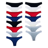 Kit 15 Calcinhas Tanga Algodão Cotton Básica Lisa Lingerie – Try Basics – Colorido