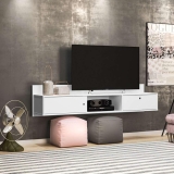 Rack Suspenso Renna Branco 162 cm – Olivar Móveis