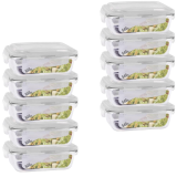 Kit 10 Potes de Vidro Marmita Fit Tampa Plastica 640ml – ECOS