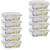 Kit 10 Potes de Vidro Marmita Fit Tampa Plastica 640ml – ECOS