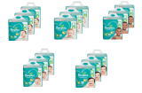 Kit de Fraldas Pampers P, M, G, XG ou XXG Confort Sec Super