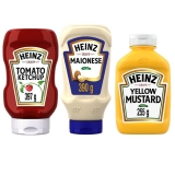 Burguer Kit Heinz Ketchup Tradicional 397g + Maionese 390g + Mostarda 255g